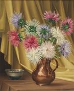 Claude Sielens: Bloemenstilleven (O/D, 62 x 72 cm), Antiek en Kunst, Ophalen of Verzenden