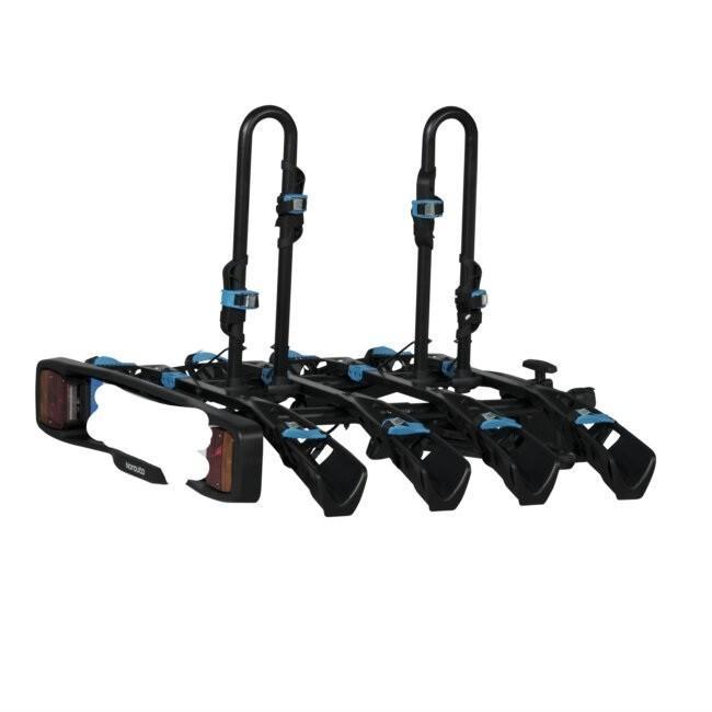 Porte vélos à louer. Pour 4 vélos. Complet et basculant., Auto diversen, Fietsendragers, Zo goed als nieuw, Trekhaakdrager, 3 fietsen of meer