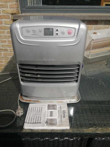 Qlima Laserkachel + Qlima Kristal kachelbrandstof 20 liter, Enlèvement, Utilisé
