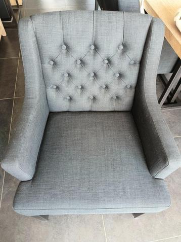Eetkamerstoelen, Huis en Inrichting, Stoelen, Ophalen, Hout, Zo goed als nieuw, Grijs