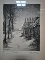 Gravure Emiel De Cooman De Schapendries, Antiquités & Art, Art | Eaux-fortes & Gravures, Enlèvement ou Envoi