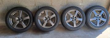 Jantes alu 16p avec bon pneus 4saisons 205/ 55/ 16, Particulier, Achat