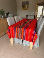 Eetplaats Teak:  tafel en 6 stoelen + dressoir, Huis en Inrichting, Complete eetkamers, Ophalen, Gebruikt, Modern - teak, 6 tot 8 stoelen