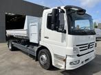 Mercedes Atego 1218 met koffer en containersysteem + contain, Auto's, Vrachtwagens, Te koop, Stof, Zwart, 2 zetels