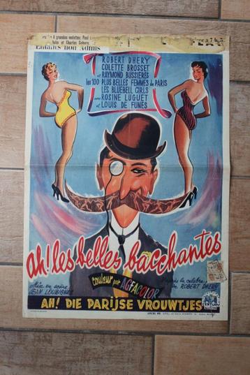 filmaffiche Louis De Funes les belles bacchantes filmposter beschikbaar voor biedingen
