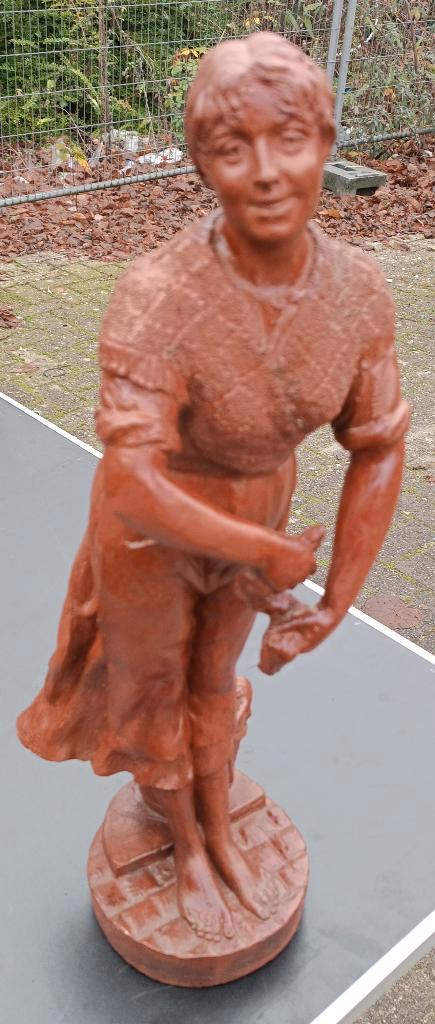 Dominique Van Den Bossche (1854-1906): Vrouw (57 cm), Antiek en Kunst, Kunst | Beelden en Houtsnijwerken, Ophalen of Verzenden