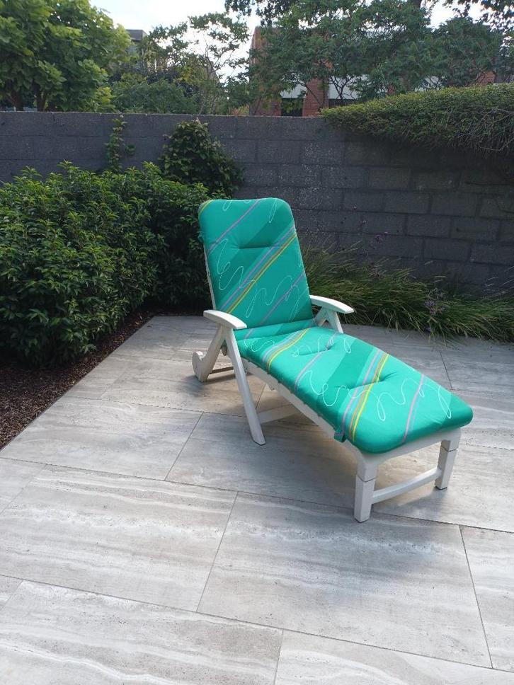ligzetel Hartmann, Tuin en Terras, Ligbedden, Zo goed als nieuw, Plastic, Verstelbaar, Ophalen