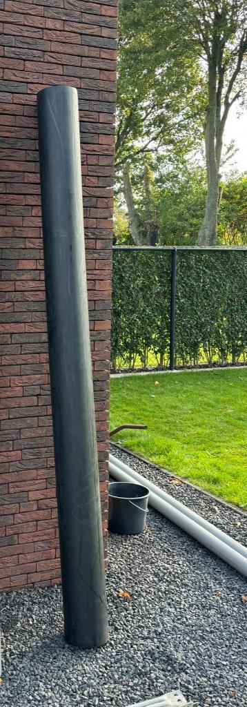 Geberit buis PE zwart, 200mm x 6.2mm, 2,7 meter, Doe-het-zelf en Bouw, Buizen en Afvoer, Zo goed als nieuw, Rechte buis, Overige materialen