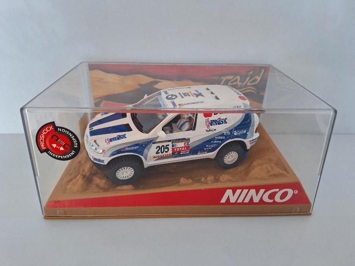 Ninco BMW X 5 Dakar 2003 #205 X Raid Ref Nr 50342 ( NC7 ), Kinderen en Baby's, Speelgoed | Racebanen, Nieuw, Racebaan, Elektrisch