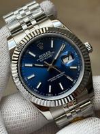 Rolex datejust blauw dial, Handtassen en Accessoires, Horloges | Heren, Ophalen of Verzenden, Nieuw, Polshorloge, Rolex