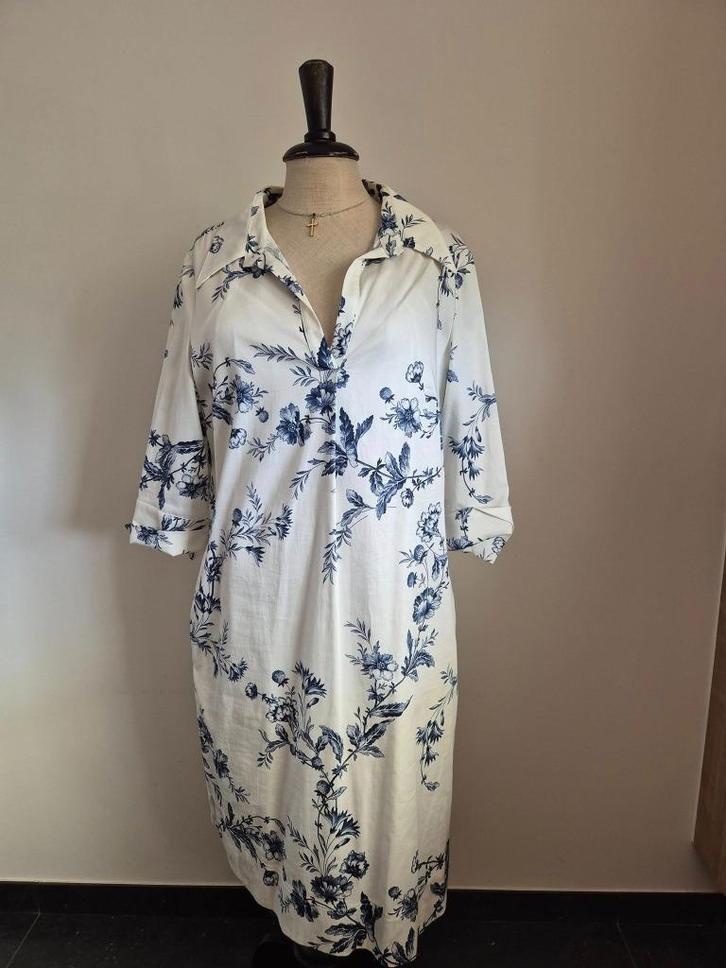 Jurk delfstblauw marie Mero. maat 38. Nieuw met prijskaartje, Kleding | Dames, Jurken, Nieuw, Maat 38/40 (M), Ophalen of Verzenden