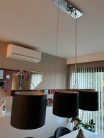 Luster modern met 3 kapjes, Ophalen, Zo goed als nieuw, Zwart