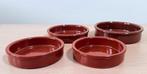 Set met 4 ronde ovenschalen / ovenschotels in aardewerk, Huis en Inrichting, Keuken | Servies, Ophalen of Verzenden, Zo goed als nieuw