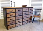 Prachtige industriele vintage toonbank ladekast, Huis en Inrichting, Ophalen, Gebruikt, 5 laden of meer, 150 tot 200 cm