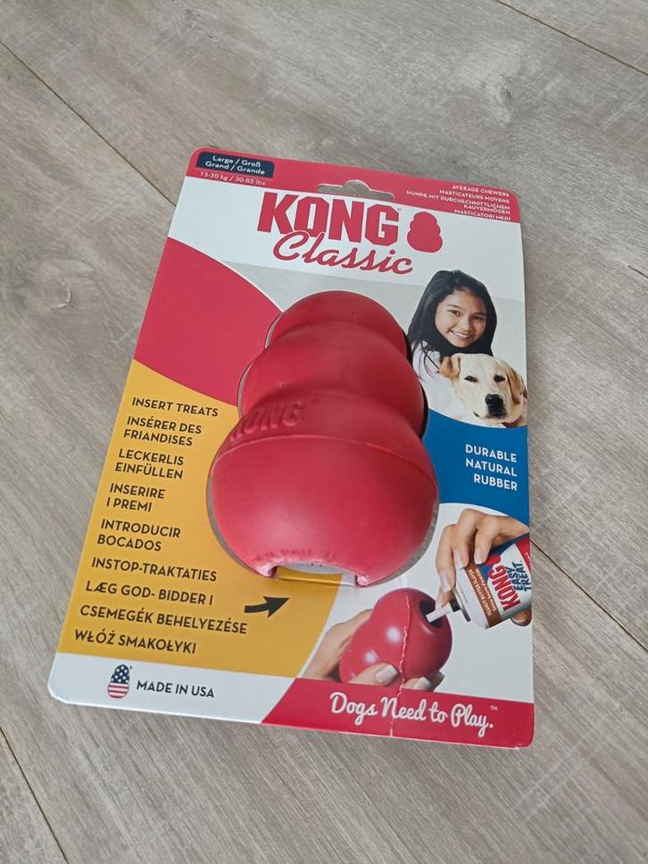 Rubber kong classic, Dieren en Toebehoren, Hondenspeelgoed, Zo goed als nieuw, Ophalen