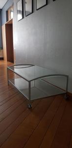 Salontafel, Ophalen, Zo goed als nieuw, Glas, Minder dan 50 cm