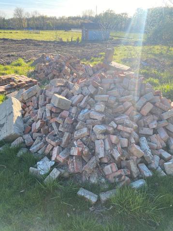 Boerkes bakstenen te geef, Doe-het-zelf en Bouw, Metselstenen, Ophalen, Bakstenen