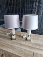 2 nachtlampen marmer, Huis en Inrichting, Lampen | Tafellampen, Minder dan 50 cm, Overige materialen, Zo goed als nieuw, Ophalen