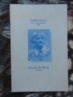 Campo Santo 1989 Helene De Reuse 1892 - 1979, Boeken, Ophalen of Verzenden, Zo goed als nieuw, Campo Santo, Schilder- en Tekenkunst