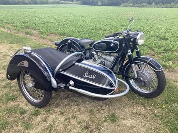 BMW R50/2 met Steib S350 zijspan, 2 cylindres, 12 à 35 kW, Autre, 500 cm³