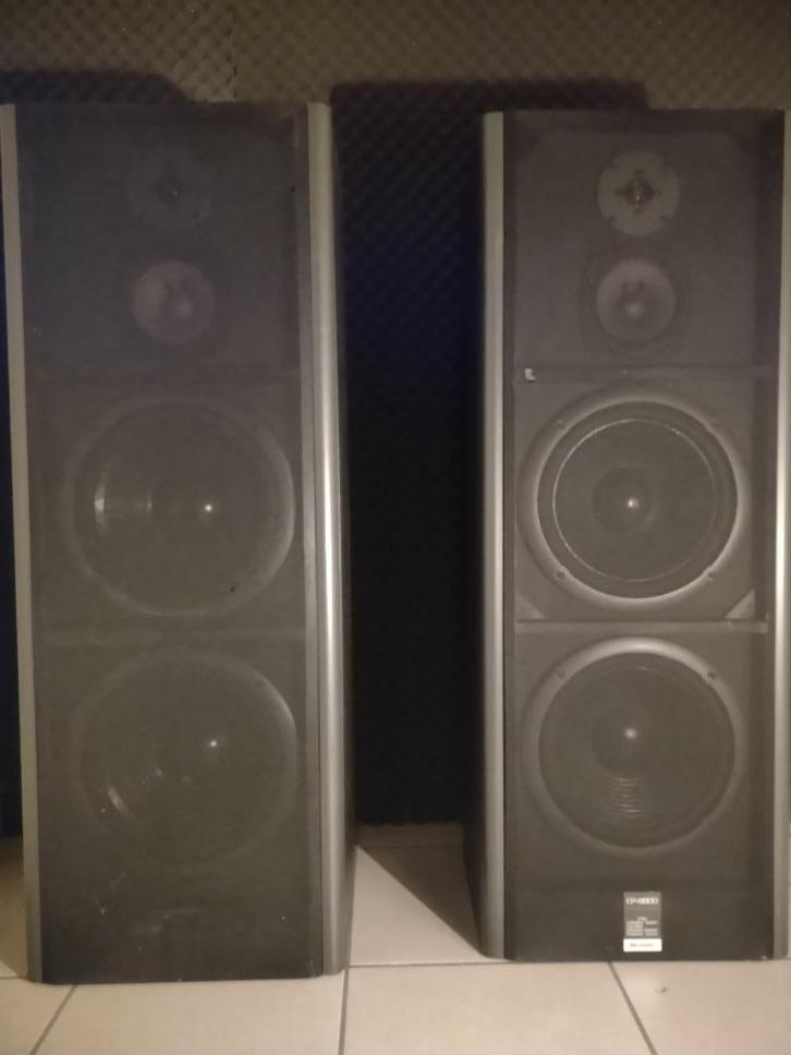Sharp CP 8800 Luidsprekers, Audio, Tv en Foto, Luidsprekerboxen, Gebruikt, Front, Rear of Stereo speakers, 120 watt of meer, Overige merken