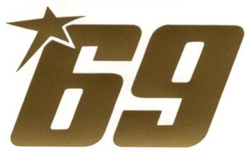 Nicky Hayden 69 MotoGP sticker #5 beschikbaar voor biedingen