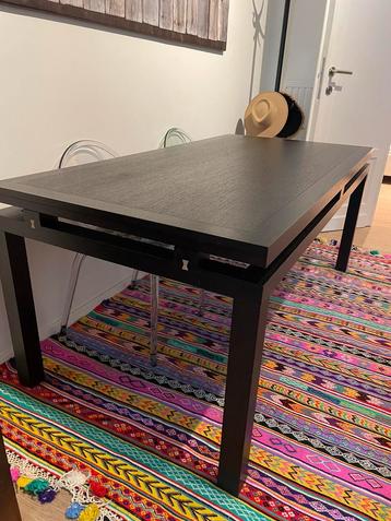 Table à manger brun foncé Roche BoBois, 150 à 200 cm, Cinq personnes ou plus, Comme neuf, 50 à 100 cm