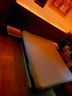 Waterbed 2x90 met schuiven en ingebouwde kluis, Huis en Inrichting, Ophalen, Duo-systeem, Tweepersoons, Zo goed als nieuw