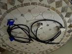 3 VGA monitor kabels – zwart - 1.5 meter - per lot 10€, Computers en Software, Ophalen of Verzenden, Nieuw