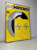 Panneau d'affichage émaillé pour pneus SEMPERIT, Enlèvement ou Envoi, Utilisé, Panneau publicitaire