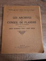 Livre Les archives du conseil de Flandre., Antiquités & Art, Antiquités | Livres & Manuscrits, Enlèvement ou Envoi
