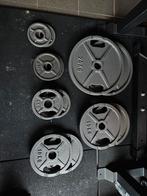 Olympic weights plates set 107,5kg, Sports & Fitness, Équipement de fitness, Enlèvement, Comme neuf, Bras, Plaques d'haltères