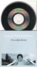 Johan Verminnen Cdsingle On a déjà donné-Vrienden v.m. vader, CD & DVD, CD Singles, 1 single, En néerlandais, Utilisé, Envoi