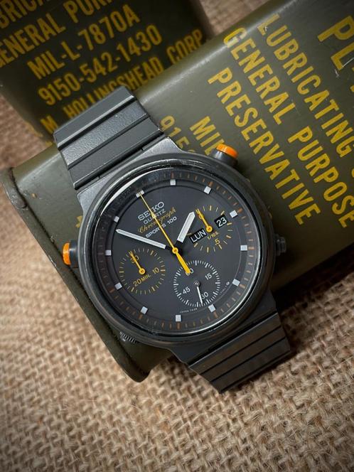 Seiko 7A38-704A, Handtassen en Accessoires, Horloges | Heren, Zo goed als nieuw, Polshorloge, Seiko, Staal, Staal, Ophalen
