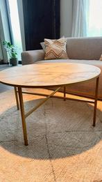 Marmeren salontafel van glas, Comme neuf, 50 à 100 cm, Rond, 50 à 100 cm
