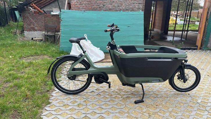Lovens Explorer S85 Moss Green + accessoires - Bakfiets, Fietsen en Brommers, Fietsen | Bakfietsen, Zo goed als nieuw, Overige merken