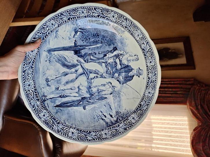 Delfts bord van Boch voor Royal Sphinx, Antiek en Kunst, Antiek | Wandborden en Tegels, Ophalen