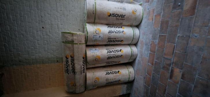 isolatiemateriaal isocomfort 32, Doe-het-zelf en Bouw, Isolatie en Afdichting, Nieuw, Glaswol, Ophalen