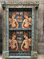 Hoge antieke poort uit India, Comme neuf, Enlèvement ou Envoi
