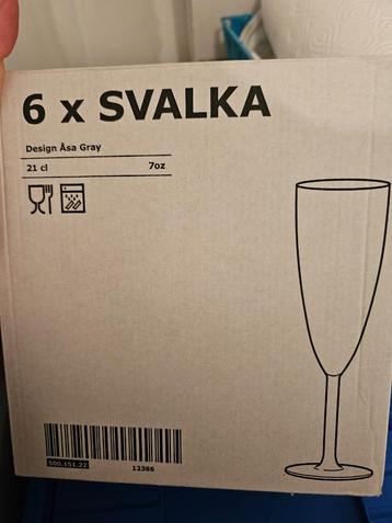 66 SVALKA cava/champagne glas 2x gebruikt beschikbaar voor biedingen