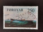 Faeroer / Foroyar 1983 - stoomschip "Laura", Ophalen of Verzenden, Denemarken, Gestempeld