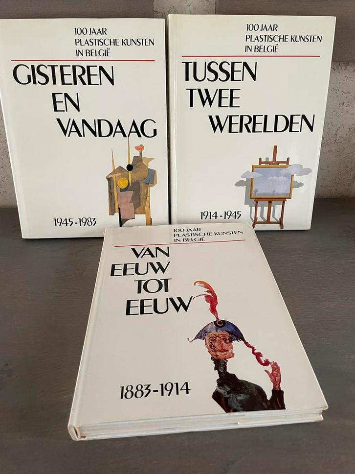 Set van 3 delen 100 jaat plastische kunsten in Belgie, Boeken, Chicklit, Gelezen, Ophalen of Verzenden