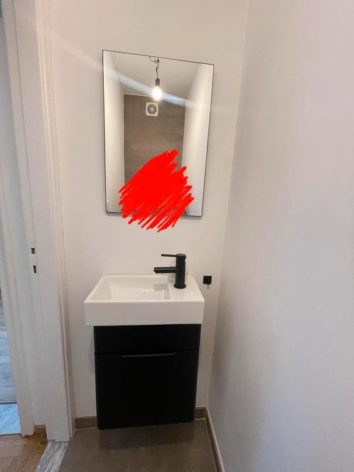 Badkamermeubel + wasbak + spiegel, Huis en Inrichting, Badkamer | Badkamermeubels, Ophalen