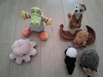 Knuffels pluche diverse dieren  beschikbaar voor biedingen
