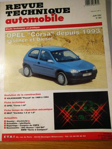 RTA - Opel corsa - Volkswagen Passat - n563, Enlèvement ou Envoi