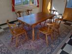 Eiken tafel met 6 stoelen, Huis en Inrichting, Tafels | Eettafels, Ophalen