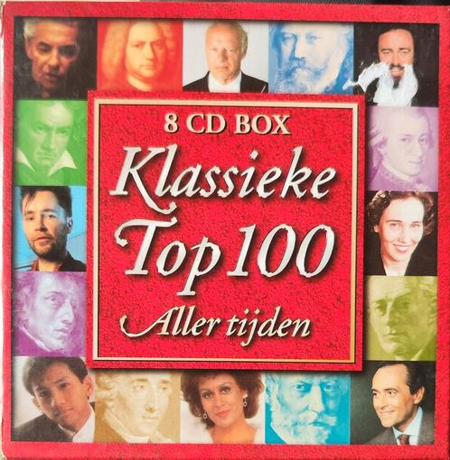 Klassieke Top 100 aller tijden . 8 cd box, CD & DVD, CD | Classique, Utilisé, Enlèvement ou Envoi