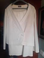 Mantelpakje/Deux Pieces Devernois, Kleding | Dames, Jasjes, Kostuums en Pakken, Kostuum of Pak, Verzenden, Beige, Maat 42/44 (L)