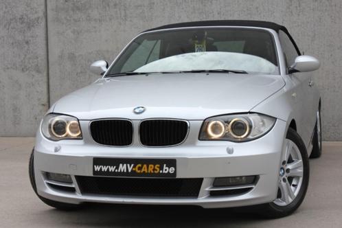 BMW 120i Cabrio zilver/Xenon/Leder/Navi, Autos, BMW, Entreprise, Achat, Série 1, Phares directionnels, Airbags, Air conditionné