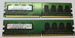 2x DDR2 800MHZ 1GB RAM geheugen Hynix, Ophalen of Verzenden, DDR2, Desktop, Gebruikt